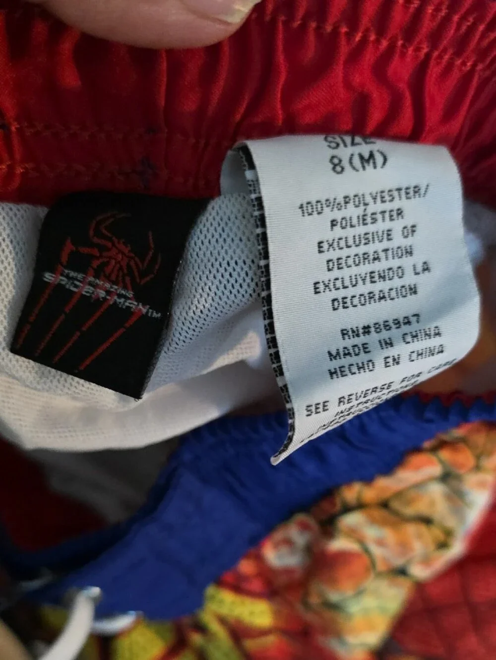 Marvel Spider-Man Red and Blue Swim Shorts